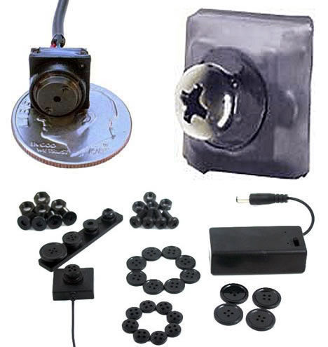Máy quay gián điệp CMOS có kích thước nhỏ hơn một đồng xu (là máy quay nhỏ nhất thế giới) và có giá chỉ 150 USD.