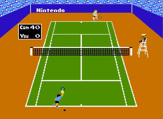 Một trong những trò chơi thể thao thành công nhất trên máy điện tử 4 nút là trò Tennis, được Nintendo phát hành năm 1985.