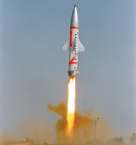 Bắn thử nghiệm tên lửa đánh chặn tầng cao Prithvi PAD.