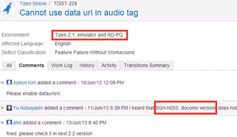 Samsung Tizen SGH-N055 đang được kiểm tra tại NTT Docomo, Nhật Bản. Chiếc điện thoại dòng Tizen này đang được thử nghiệm tại nhà mạng NTT Docomo của Nhật Bản với tên mã SGH-N055. Theo thông tin trước đây, điện thoại thông minh Tizen sẽ ra mắt tại 5 quốc gia, trong đó có Nhật Bản, vào tháng 10 này.