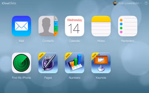 Apple tân trang lại bản thử nghiệm trang web iCloud.com theo phong cách iOS 7. Phiên bản chính thức của trang web có thể sẽ được đưa ra vào tháng 9.