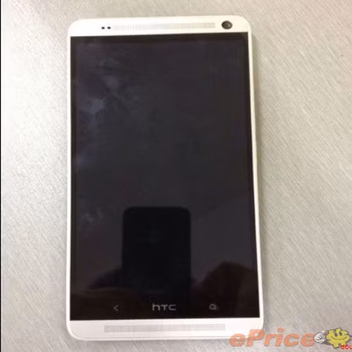 Lộ ảnh của HTC One Max T6. Hình ảnh đầu tiên về chiếc điện thoại ngoại cỡ này của HTC được một thành viên trên trang mạng ePrice, Đài Loan tiết lộ. Nó đang được thử nghiệm tại Trung Quốc và có thể được tung ra với một số đổi khác tại các thị trường khác nhau.Điện thoại có màn hình Full HD 5,9 inch, camera UltraPixel, RAM 2 Gb, dung lượng 16 Gb, hỗ trợ thẻ nhớ micro SD, sử dụng bộ vi xử lý Qualcom Snapdragon 800, tốc độ 2,3 GH, chạy hệ điều hành Android 4.3.