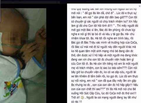 Con đang trong tình trạng "ngàn cân treo sợi tóc", mẹ chụp những bức ảnh thế này và "lướt phây" với những đoạn văn chỉn chu từ nội dung đến hình thức - tuy sự thật lại không phải vậy.