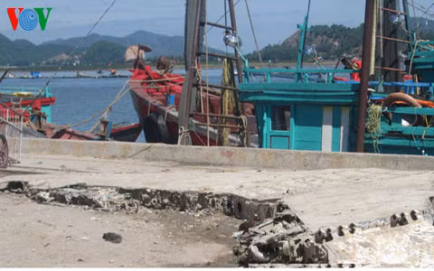 Cánh máy bay được anh Dũng phát hiện và một số chi tiết trên thân cánh máy bay.