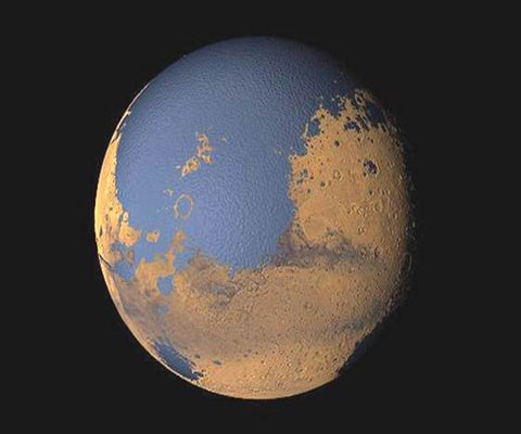 Sao Hỏa của hàng tỉ năm trước.