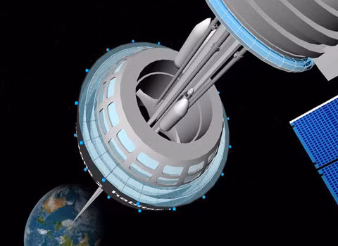 Cầu thang vũ trụ. Những chiếc cầu thang này sẽ sử dụng dây cáp được sản xuất bằng công nghệ nano. Mục đích chính của chúng là đưa con người lên vũ trụ một cách trực tiếp.