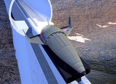 Vòng phóng. Hệ thống bay từ tính có thể phóng vật để nó bay ra khỏi bầu khí quyển. Kỹ sư người Mỹ Keith Lofstrom lần đầu đưa ra ý tưởng về phương thức di chuyển này vào những năm 80. Nguyên lý của ý tưởng này là tạo ra một tốc độ đủ lớn để bắt kịp tốc độ chuyển động của quỹ đạo. Tuy nhiên ý tưởng này bị hạn chế là để đạt tốc độ 40,233 km/h, thiết bị di chuyển có thể đã bị nóng chảy ra.