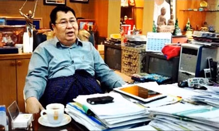 Trùm bất động sản Khin Shwe.