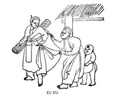 Tiễn người đi thi. Ảnh minh họa.