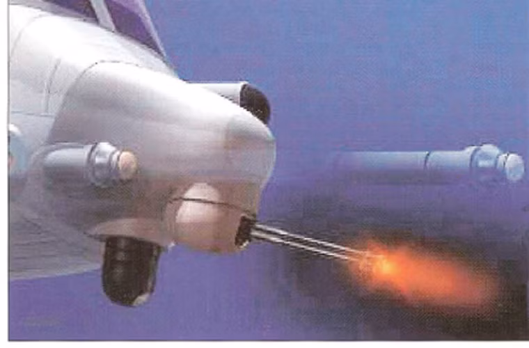 Ngoài ra, một số hình ảnh đồ họa còn cho thấy có phương án trang bị đầu mũi V-22 Osprey cần tiếp dầu trên không và súng máy 3 nòng.