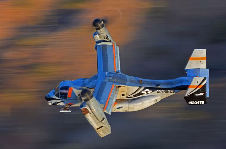 Hôm 8/12, Bell Helicopter đã tiến hành thử nghiệm phóng rocket gắn trên máy bay độc đáo V-22 Osprey tại thao trường Yuma, bang Arizona. Cuộc phóng được đánh giá thành công tuyệt vời.