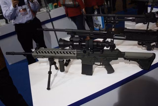 Mẫu súng trường tiến công Pindad SSX sẽ được giới thiệu trong triển lãm sắp tới.
