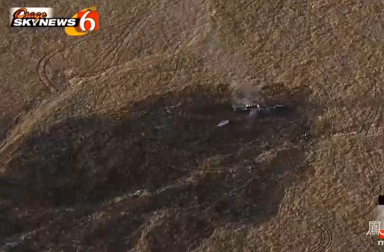 Toàn cảnh hiện trường F-16 gặp nạn.