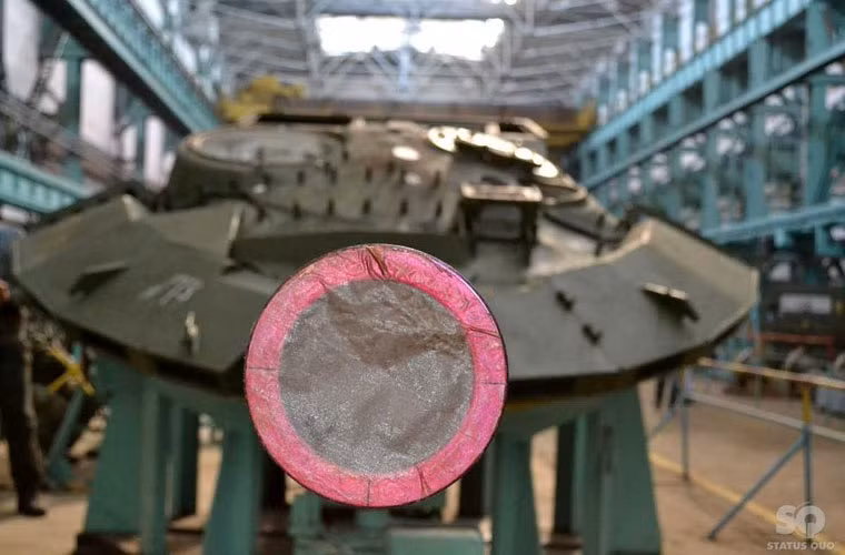 Tháp pháo xe tăng T-64BM BULAT đã được tân trang mới tại nhà máy Kharkov.