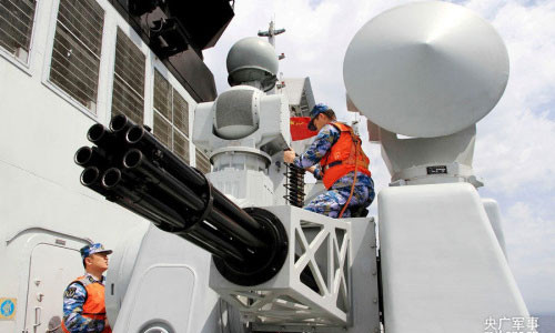 Hệ thống pháo Type 730 được trang bị trên tàu chiến Trung Quốc.