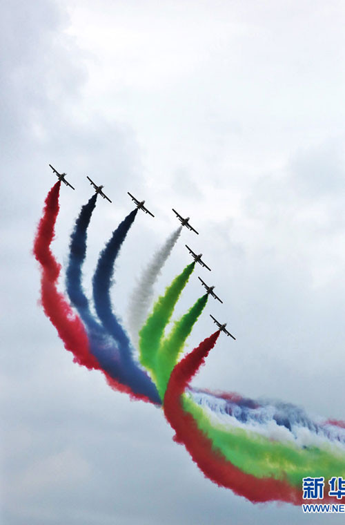 Đội bay này được trang bị 7 máy bay phản lực cận âm MB-339 của Italy.