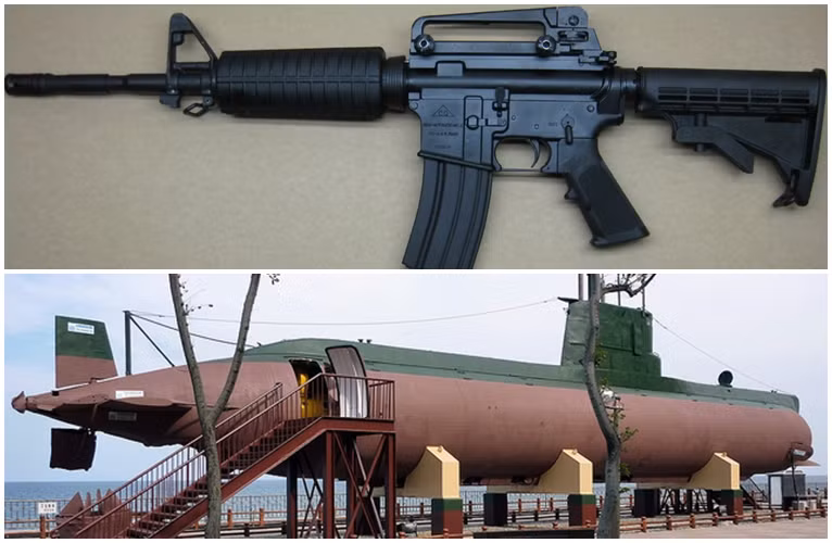  Triều Tiên cũng sử dụng dòng súng M16, có lẽ đa phần là phiên bản Trung Quốc. Đặc biệt trong sự cố Gangneung năm 1996 khi tàu ngầm Triều Tiên xâm nhập vào Hàn Quốc nhưn bị mắc cạn. Hàn Quốc tuyên bố tìm thấy súng CQ-M4 (phiên bản Trung Quốc của Colt M4) trên tàu. 