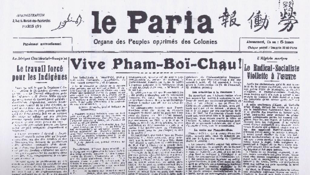 Trong thời gian trú tại đây, người đã cùng một số nhà cách mạng thuộc địa lập ra Hội Liên hiệp Thuộc địa và báo Le Paria (Người cùng khổ) nhằm tập hợp các dân tộc bị áp bức đứng lên đấu tranh chống chính sách đàn áp, bóc lột của chủ nghĩa đế quốc nói chung và thực dân Pháp nói riêng. Ảnh: RFI.