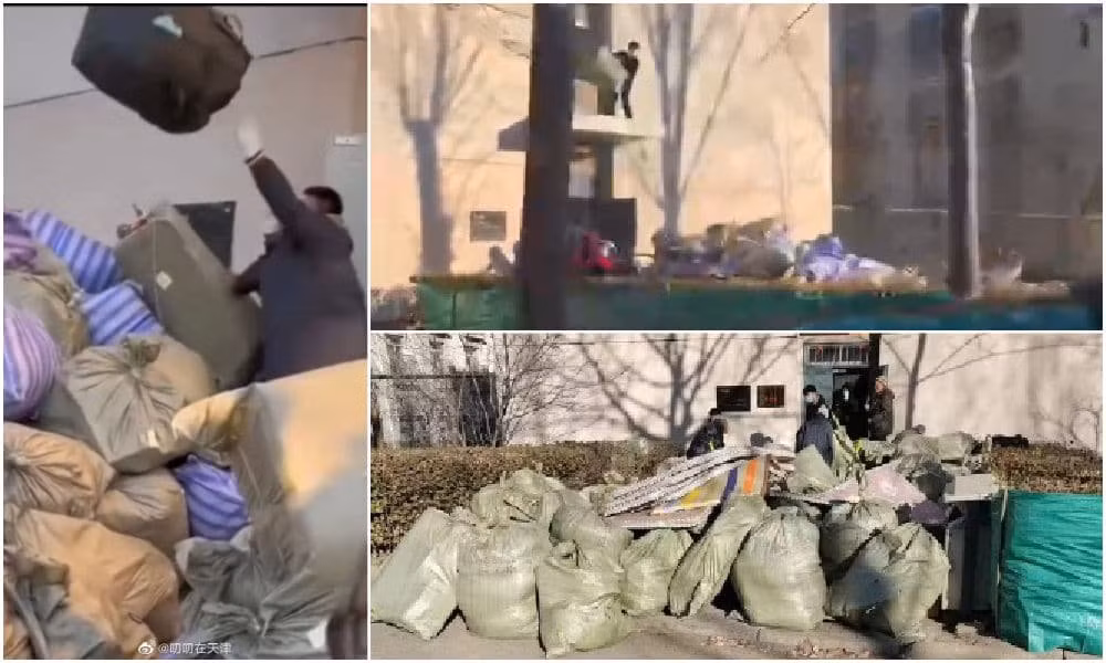 Do sinh vien bi vut bo khi KTX thanh noi cach ly o Trung Quoc