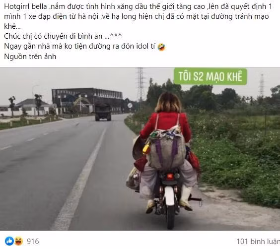 Bella tai xuat, chay xe dap dien tu Ha Noi xuong Ha Long