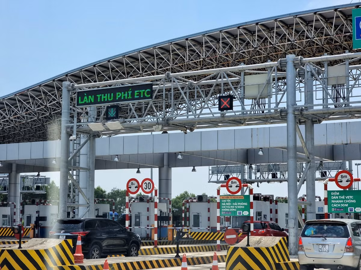 Cao toc Ha Noi - Hai Phong tu choi oto khong dan the ETC tu 1/6