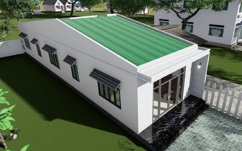 3 mẫu nhà cấp 4 bên ngoài đơn giản, bên trong tiện nghi - Hình 3 3 mau nha cap 4 ben ngoai don gian, ben trong tien nghi-Hinh-3