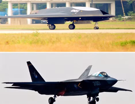 Trung Quốc có thể bắt chước Mỹ, kết hợp J-31 và UAV Lợi Kiếm hoạt động trên tàu sân bay.