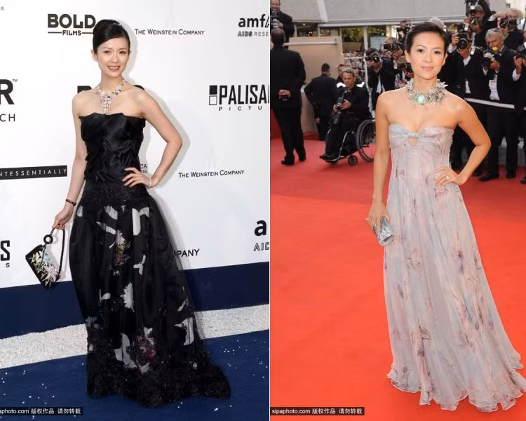 Mặc dù vẫn chưa phải là quá xuất sắc, nhưng những gì nàng Hoa đán mặc tại Cannes 2009 đã ít bị "ném đá" hơn.