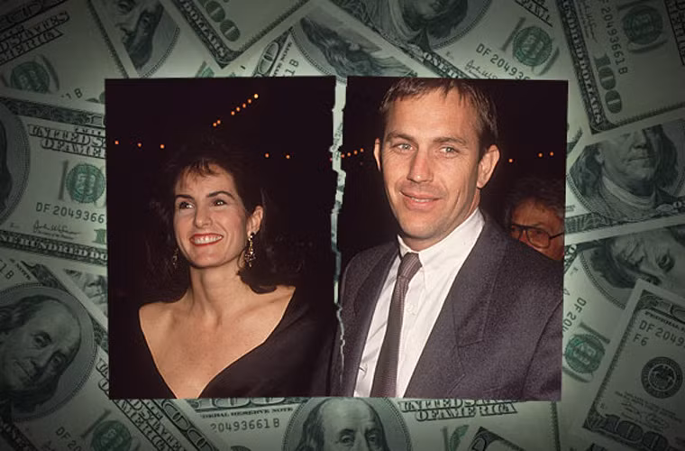 Kevin Costner và Cindy Coster chia tay sau 16 năm mặn nồng và khi ra đi Cindy được chồng chia cho 80 triệu USD.