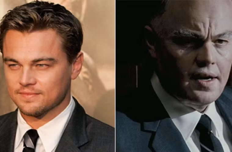 Nam tài tử điển trai Leonardo DiCaprio biến thành một ông già xấu xí trong phim J.Edgar.