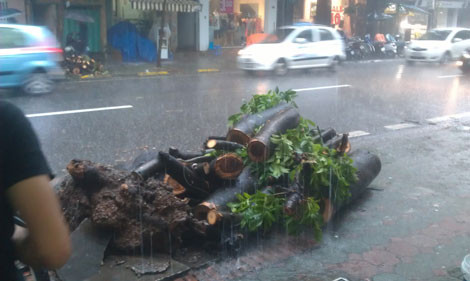 Hiện trường xảy ra vụ việc.