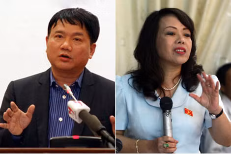 Trước những tình huống xảy ra bất ngờ, Bộ trưởng GTVT Đinh La Thăng (trái) và Bộ trưởng Y tế Nguyễn Thị Kim Tiến (phải), có cách xử lý trái ngược nhau.