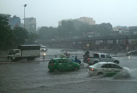 Đợt mưa này có khả năng gây ngập úng cho các tuyến phố nội thành Hà Nội.