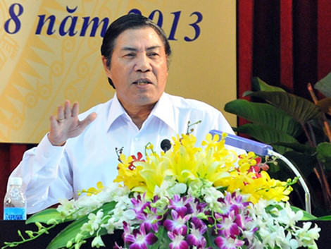 Ông Nguyễn Bá Thanh trao đổi với lãnh đạo Ban Nội chính các tỉnh, thành.