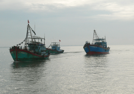 Các tàu thuyền được chỉ đạo di chuyển về nơi an toàn tránh bão. Ảnh: Internet