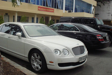 Hiện tại, công an Quận 7 - TP HCM đang điều tra để làm rõ sự việc. Trong ảnh: Xe đang bị giữ tại trụ sở công an. Ảnh: ĐVO