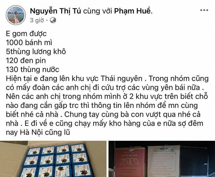 Vợ chồng lái xe xuyên đêm mang đồ cứu trợ dân vùng bão lũ Vo chong lai xe xuyen dem mang do cuu tro dan vung bao lu