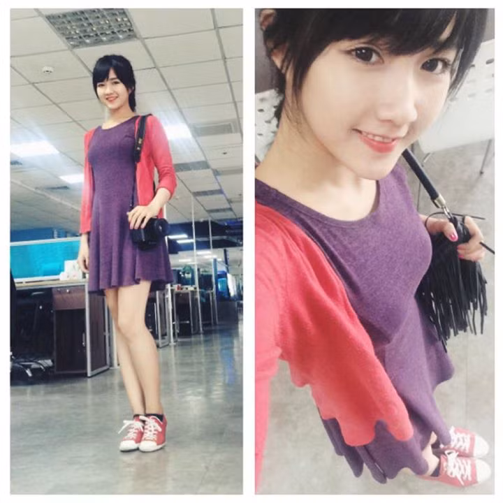 Thời gian gần đây, cô gái 9x này còn xuất hiện trong rất nhiều bức ảnh khác gây sốt khắp các trang mạng về giới trẻ lớn, nhỏ trong nước. Bức ảnh Kiều Trinh - cô MC xinh đẹp, xinh như búp bê nhận hàng chục nghìn lượt thích của cư dân mạng.