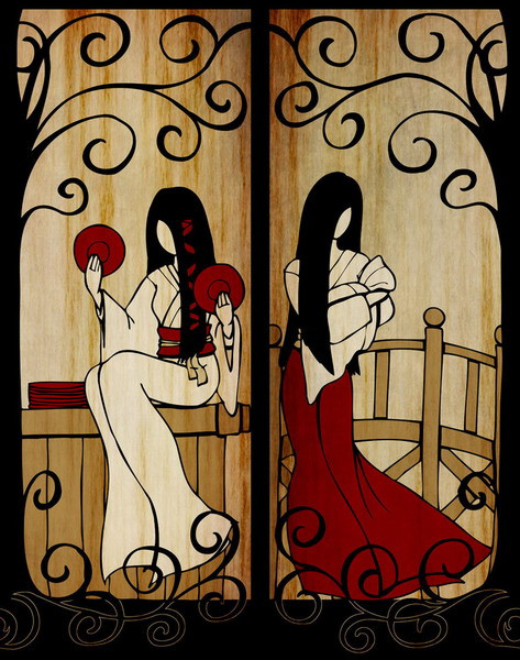 Ubume là những phụ nữ chết khi sinh con hoặc khi con còn nhỏ và luôn lo lắng xem con mình có sống no đủ hay không. Họ thường quay về dương thế để giúp đỡ con khi cần hoặc để lại quà cho con, dù sau đó, món quà này sẽ biến thành lá khô.