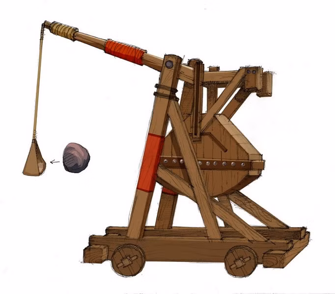 Vào cuối những năm 1260, trong cuộc vây hãm hai thành Phàn Thành và Tương Dương của nhà Tống, quân Mông Cổ đã nhờ 2 kỹ sư người Ba Tư lắp đặt hàng loạt máy Trebuchet để công phá đối phương. Kết quả là sau nhiều năm trời chống đỡ kiên cường, hai tòa thành này đã bị san bằng, buộc lực lượng phòng thủ phải đầu hàng.