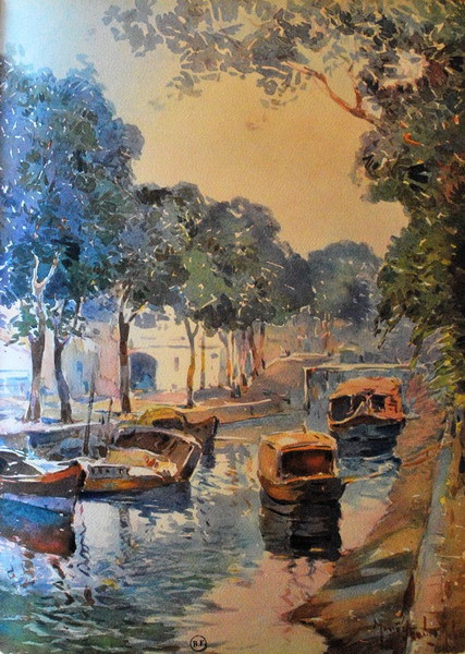 Thuyền bè trên kênh rạch.