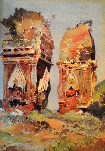 Đền tháp của người Chăm cổ.