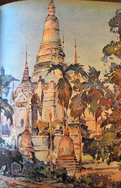 Chùa tháp ở Lào.