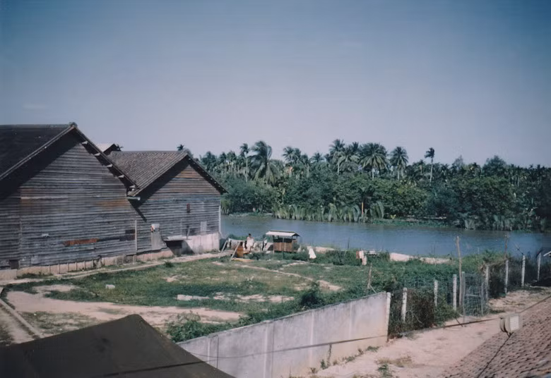 Cảnh phía sau chủng viện Mỹ Tho.