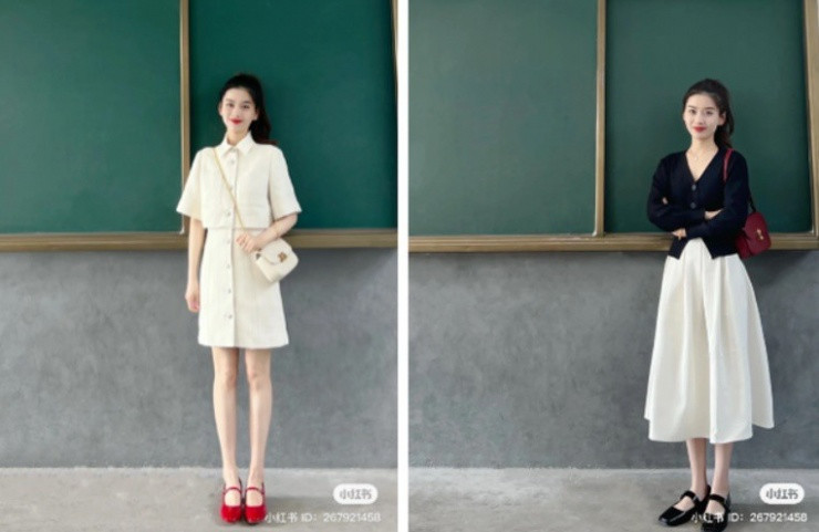 Cô giáo tên là Đan Đan, sinh năm 1991, hiện là giáo viên âm nhạc tại một trường tiểu học ở thành phố Hoài Nam, tỉnh An Huy (Trung Quốc). Dù đã 32 tuổi nhưng trông cô Đan Đan hệt như sinh viên vừa mới ra trường.