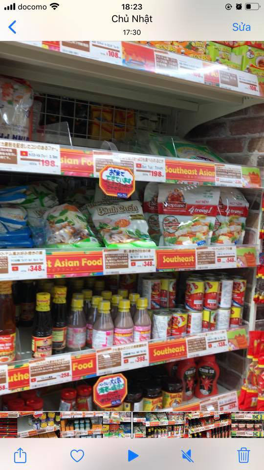 Cua hang hang dau cua Nhat mam tom xuat hien 'sung sung'