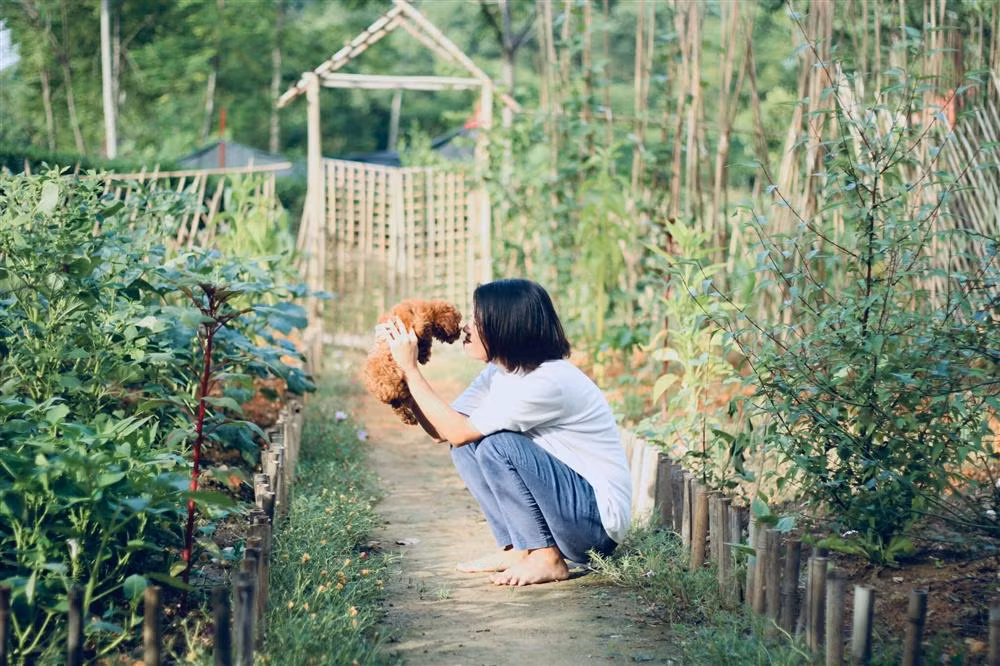 "Tung tăng bơi lội giữa cuộc đời như một chú cá giờ mình lại về với mảnh đất yên bình, bắt đầu mới với một nơi trọn vẹn yêu thương và thời gian để được làm chính mình", đó là chia sẻ của cô gái Nguyễn Thị Ngoan – một nữ designer đồ họa dám nghĩ dám làm, sẵn sàng gác lại sự nghiệp vững chãi ở phố thị, về Thái Nguyên sống với niềm đam mê riêng, ngày ngày "trồng rau, nuôi cá" hay nấu ăn.
