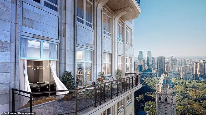 Với không gian rộng 21.000 m2 trải dài 3 tầng cao nhất tòa nhà, đây cũng là căn hộ cao cấp lớn nhất Singapore. Ảnh:Zeckendort Development.