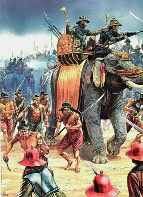 Bước sang thời Trung cổ, việc sử dụng voi chiến ở phương Tây suy giảm do sự thay đổi về tư duy chiến tranh và vũ khí cũng như nguồn voi địa phương trở nên khan hiếm. Trong khi đó ở phương Đông voi chiến vẫn được sử dụng phổ biến ở nhiều quốc gia, trong đó có Việt Nam.