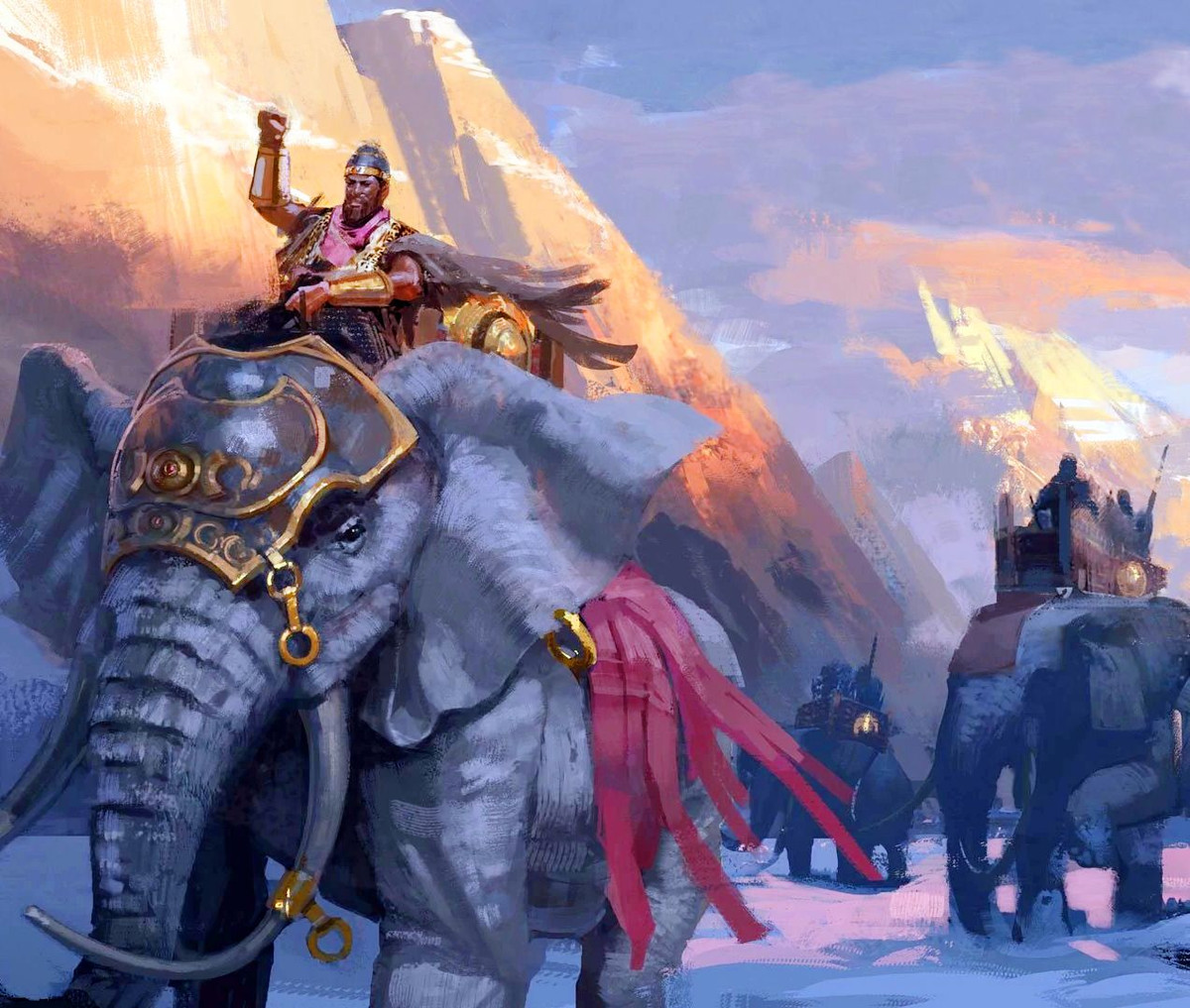 Tiêu biểu có thể kể đến là trận sông Hydaspes (326 TCN) giữa Alexander Đại đế với người Ấn Độ, hai cuộc chiến tranh Punic giữa La Mã và người Carthage (264-241 TCN và 218-201 TCN).